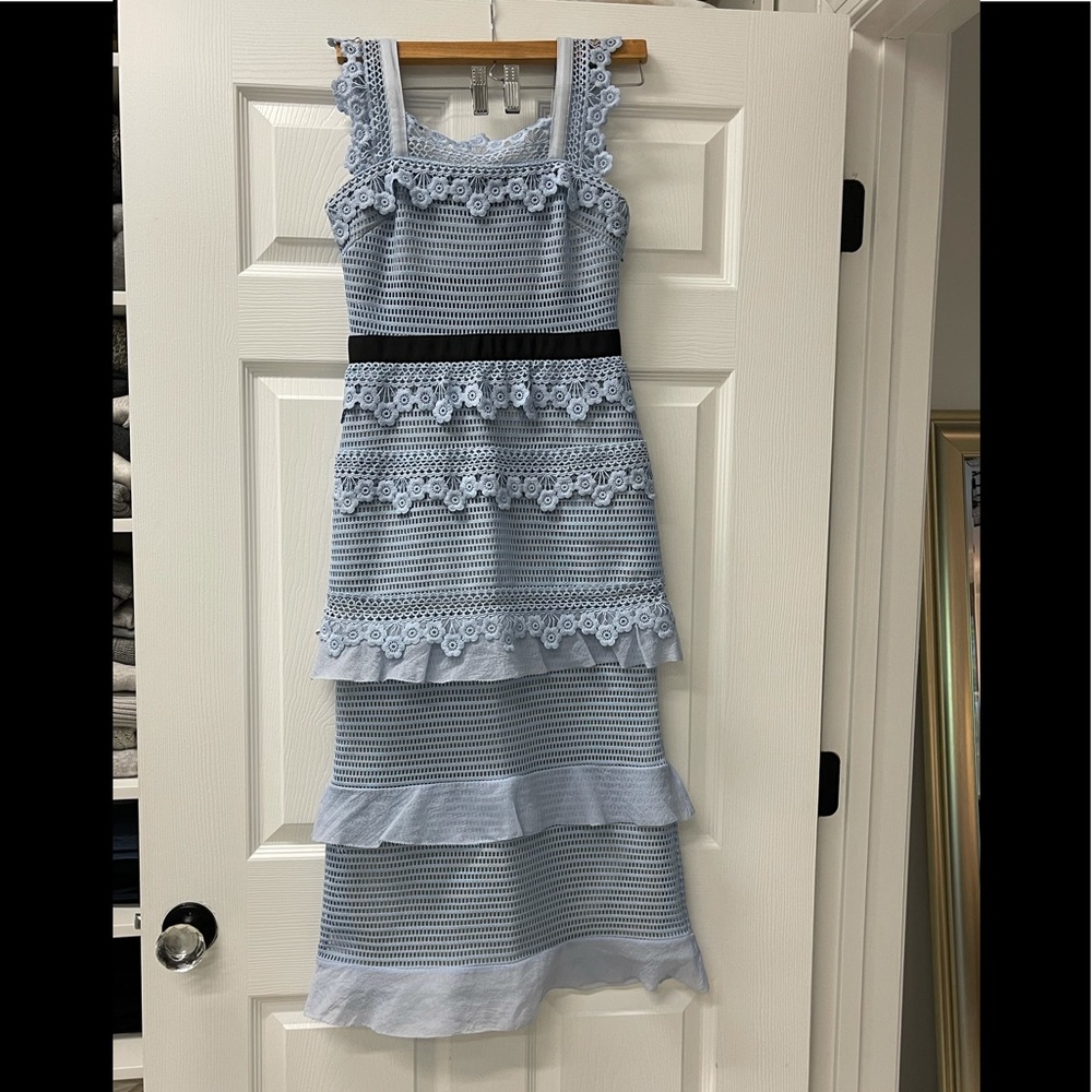 Self Portrait Petunia Midi Dress